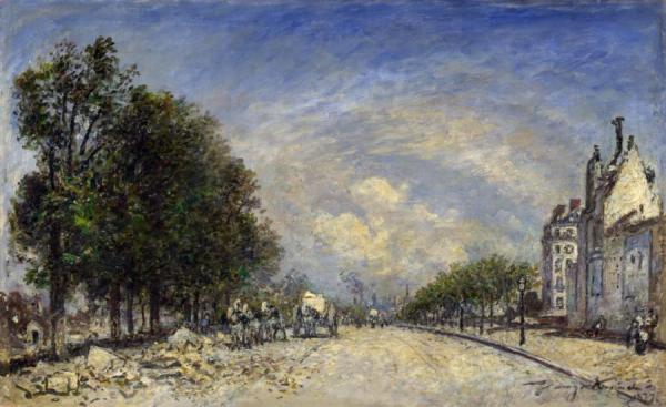 The Boulevard De Port-royal, Paris by Johan Berthold Jongkind