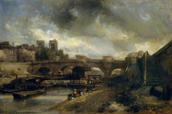 The Pont Neuf by Johan Berthold Jongkind