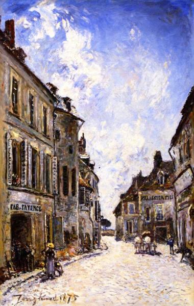 The Rue Saint-genest In Nevers by Johan Berthold Jongkind