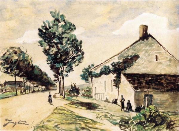 The Village Of Nivernais by Johan Berthold Jongkind