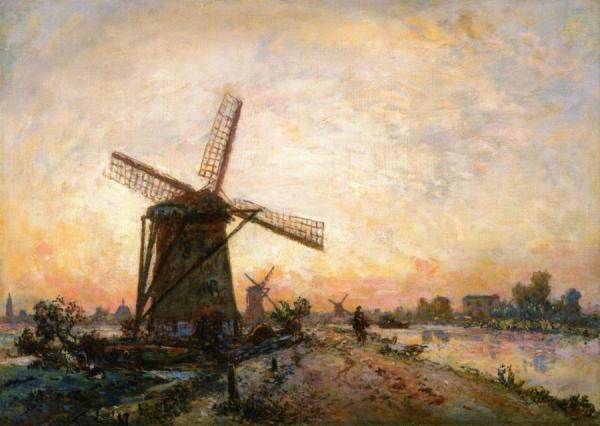 Towpath In Holland by Johan Berthold Jongkind