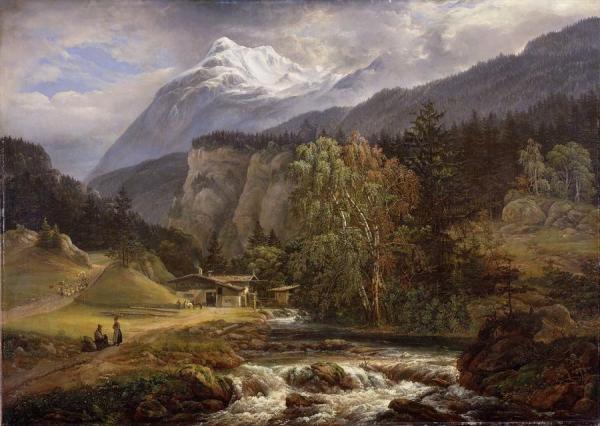 Alpine Landscape by Johan Christian Dahl