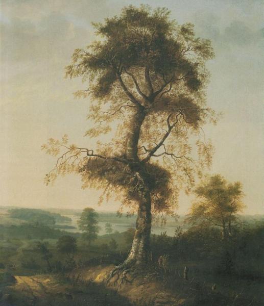 Birch In Autumn Landscape by Johan Christian Dahl