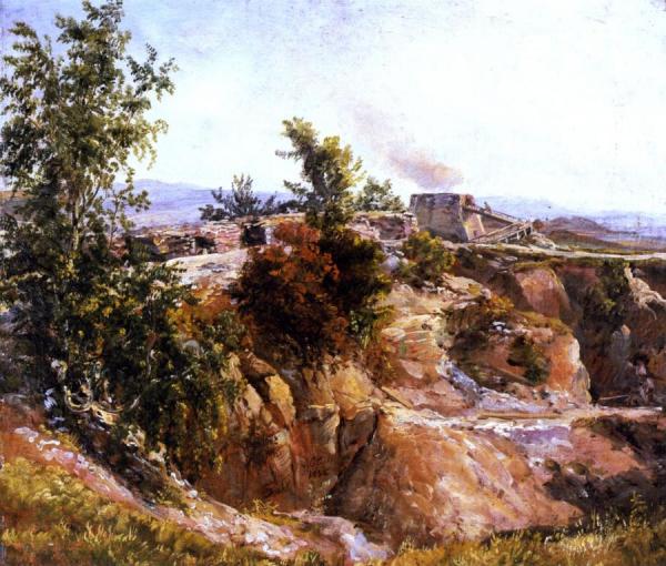 Chalk Pit Near Maxen by Johan Christian Dahl