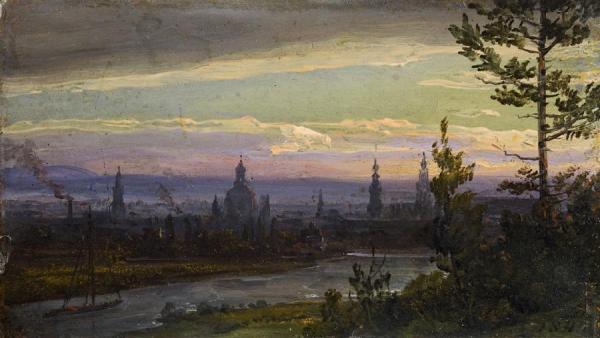 Dresden At Night by Johan Christian Dahl