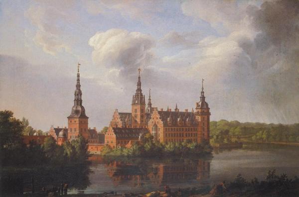 Frederiksborg Castle by Johan Christian Dahl Oil Painting Reproductions