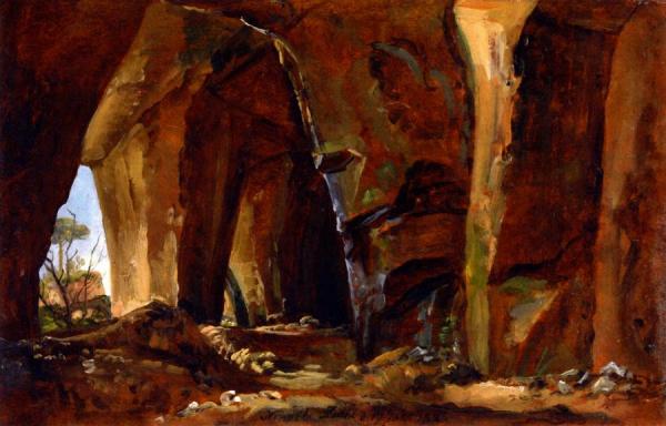 Grotto Near Naples by Johan Christian Dahl