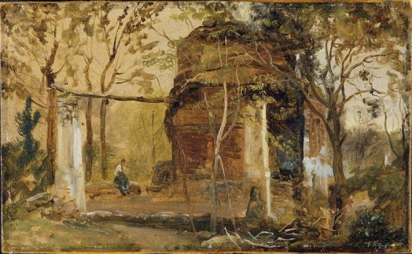 Mausoleum Of San Vito Near Pozzuoli by Johan Christian Dahl Oil Painting Reproductions