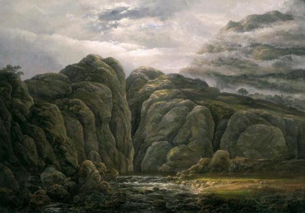 Norwegian Mountain Landscape by Johan Christian Dahl