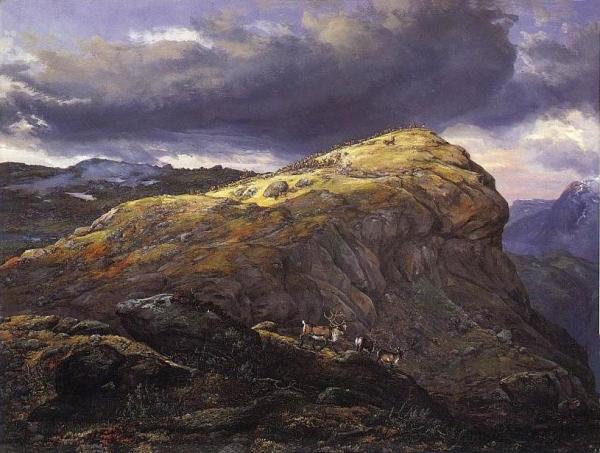 Stugunoset, Filefjeld by Johan Christian Dahl