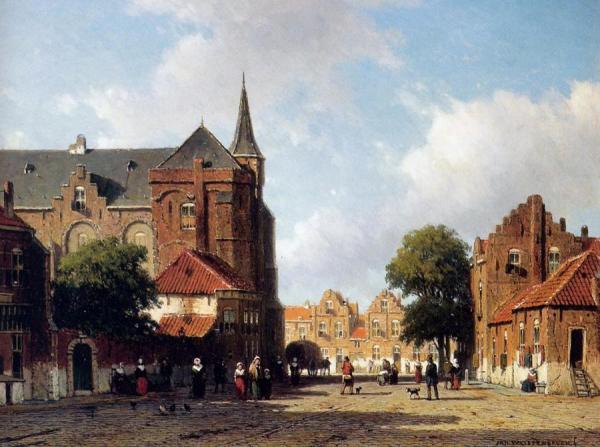 City View by Johan Hendrik Weissenbruch