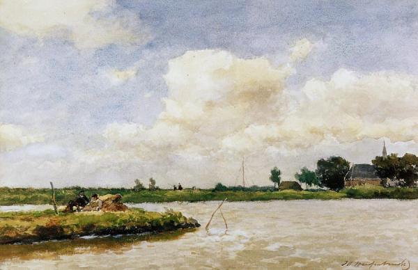 Polder At Noorden by Johan Hendrik Weissenbruch