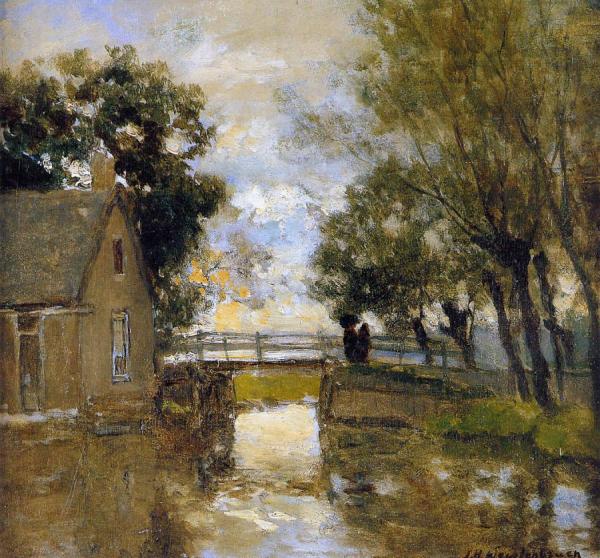 Summer Evening by Johan Hendrik Weissenbruch