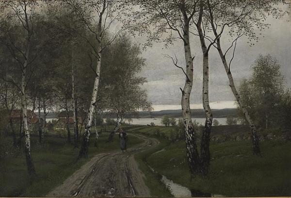 Birch Forest After Rain by Johan Herman Wedel Anker