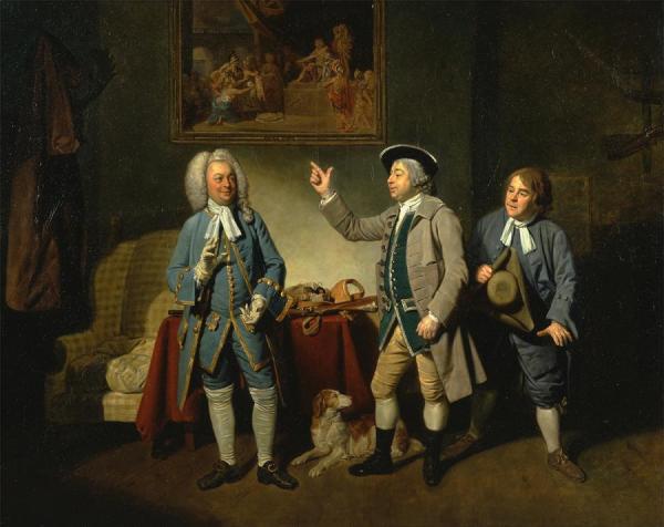 Edward Shuter, John Beard, And John Dunstall In Isaac Bickerstaffe's,love In A Village by Johan Joseph Zoffany