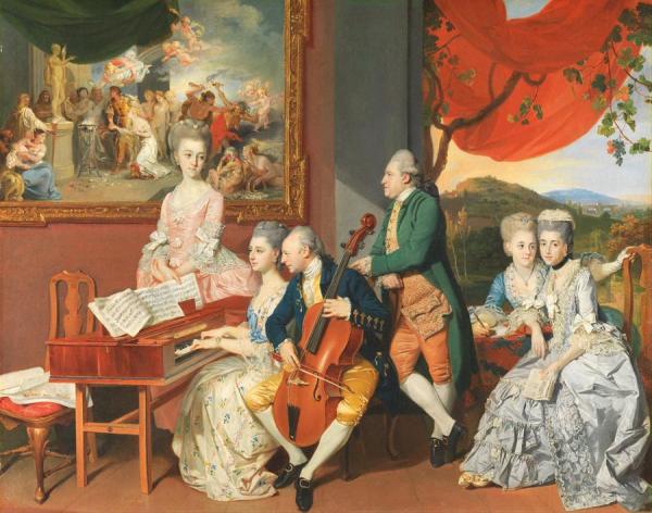 The Gore Family With George, 3rd Earl Cowper by Johan Joseph Zoffany