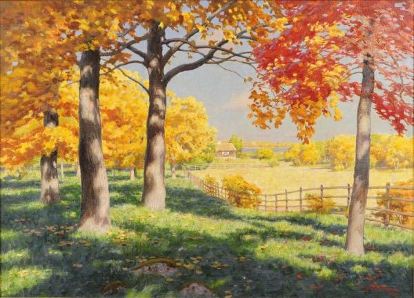 Autumn Landscape by Johan Krouthén