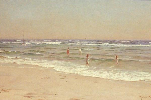 Bathers At Skagen by Johan Krouthén
