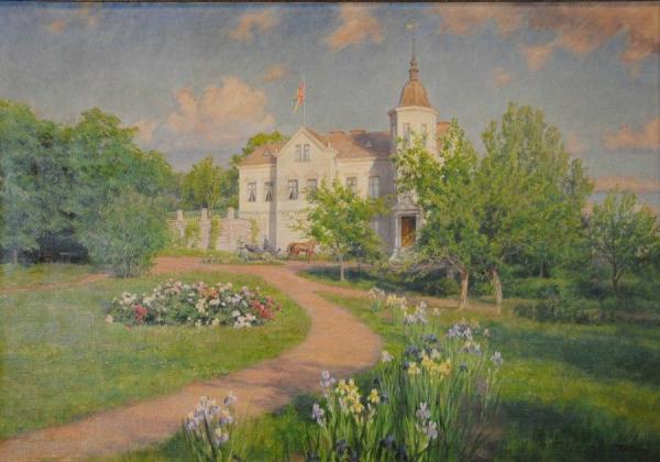 Berga Castle From The North by Johan Krouthén