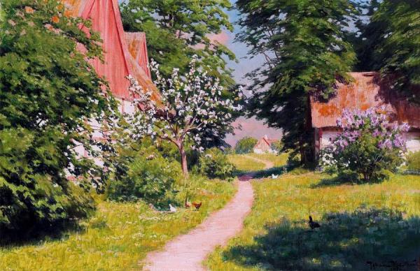 Blooming Fruit Trees by Johan Krouthén