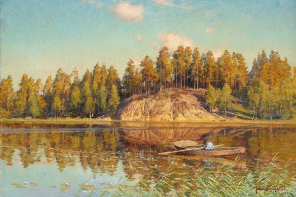 Boy In A Boat by Johan Krouthén