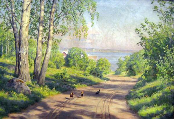 Chickens On The Road by Johan Krouthén