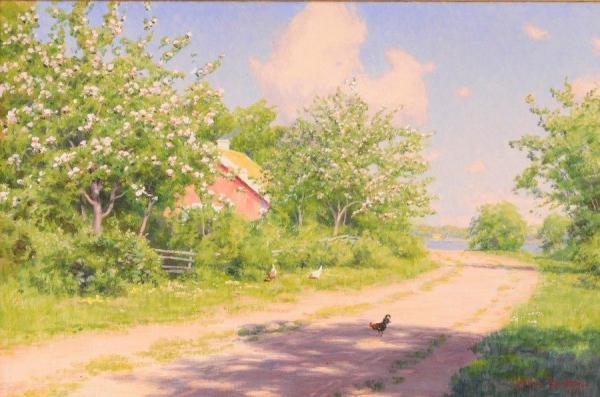 Cottage By The Road by Johan Krouthén