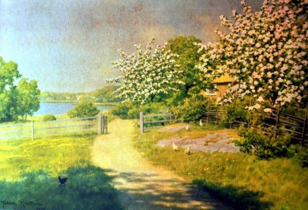 Early Summer by Johan Krouthén Oil Painting Reproductions