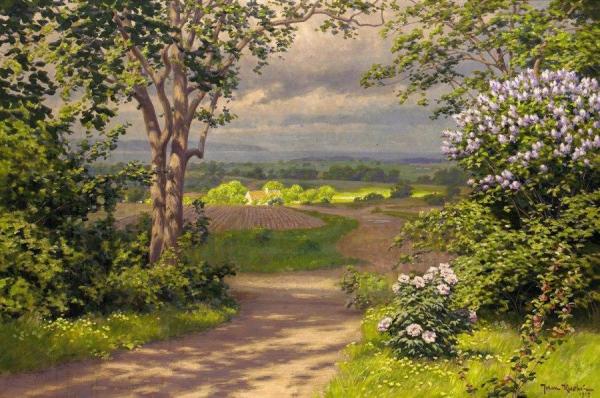 Early Summer Landscape by Johan Krouthén