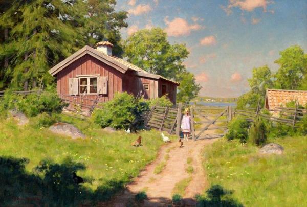 Girl At The Gate by Johan Krouthén