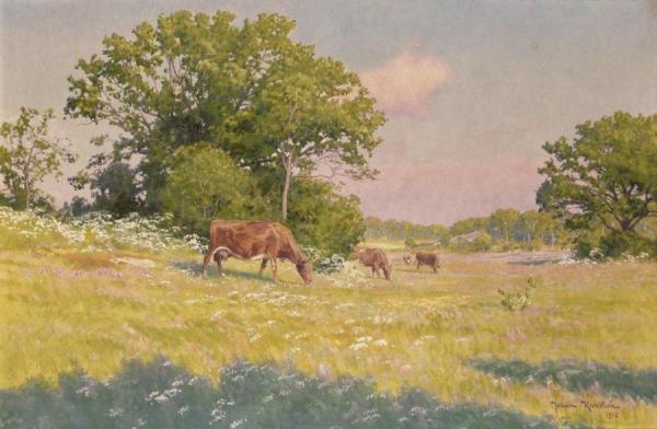 Grazing Cows by Johan Krouthén
