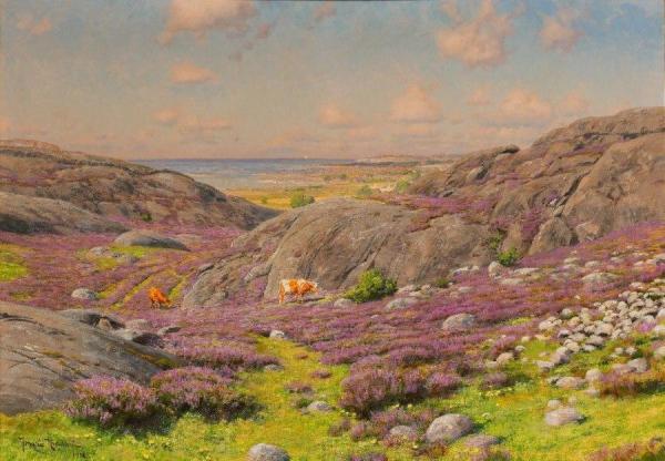 Grazing Cows by Johan Krouthén