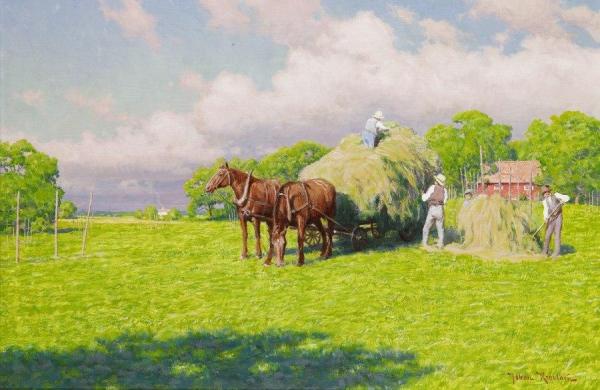 Last Batch Of Hay by Johan Krouthén