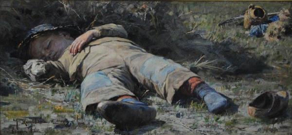 Sleeping Boy by Johan Krouthén Oil Painting Reproductions