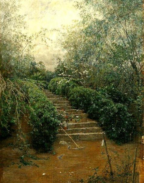 Stairs In The Garden by Johan Krouthén