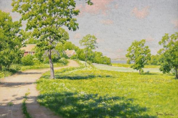 Summer Landscape by Johan Krouthén