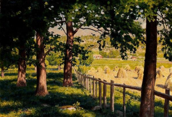 Summer Landscape by Johan Krouthén