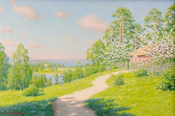 Sunlit Path by Johan Krouthén