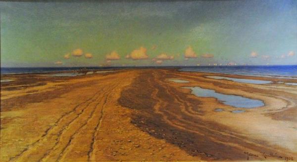 The Beach In Skagen by Johan Krouthén