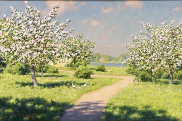 Trees In Blossom by Johan Krouthén