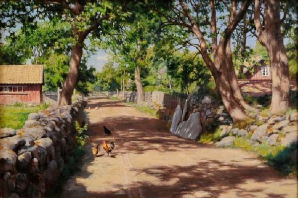 Village Street by Johan Krouthén