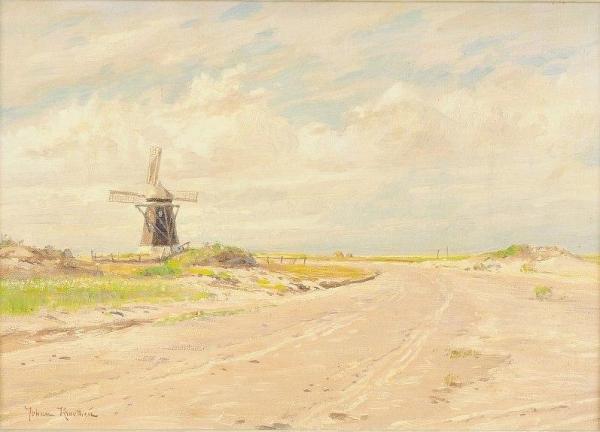Windmill Near Skagen by Johan Krouthén