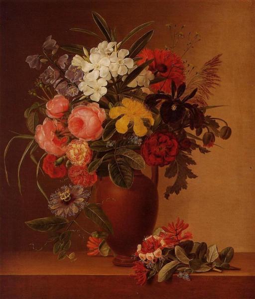 Johan Laurentz Jensen Roses Oil Painting Reproductions for
