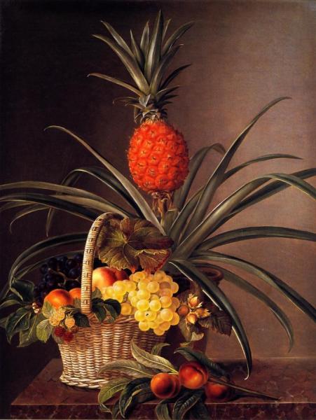 Still Life With Fruits And Pineapple by Johan Laurentz Jensen