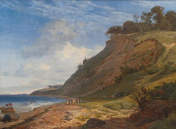 A Danish Coast. View From Kitnas On Roskilde Fjord. Zealand by Johan Thomas Lundbye