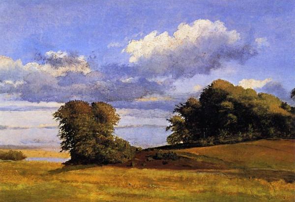 Landscape Near Lake Arresø, Frederickværk by Johan Thomas Lundbye