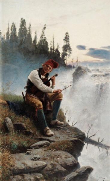 Jamtlands Sagen (fairytale From The North Of Sweden) by Johan Tiren Oil Painting Reproductions