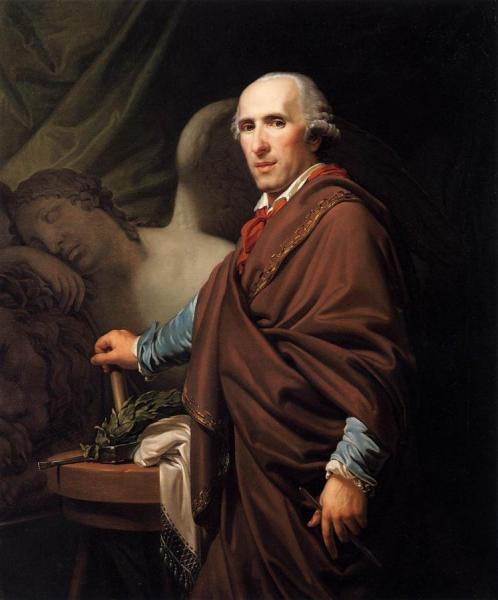 Portrait Of Antonio Canova by Johann Baptist Lampi The Younger Oil Painting Reproductions