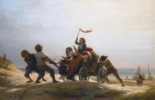 FrÖhliche Morgenfahrt by Johann Georg Mayer Von Bremen