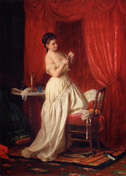 In The Boudoir by Johann Georg Mayer Von Bremen
